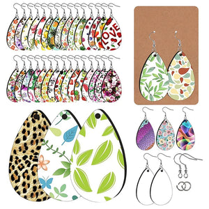 50 Sublimation Earring Blanks for Women Girls DIY Earring Project