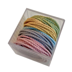 50 Pcs Womens Elastic Hair Ties Seamless Ponytail Holders Soft Stretchy