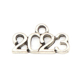 50 Pcs Year Number Anniversary Pendant DIY Jewelry Accessories