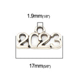 50 Pcs Year Number Anniversary Pendant DIY Jewelry Accessories