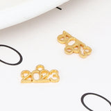 50 Pcs Year Number Anniversary Pendant DIY Jewelry Accessories