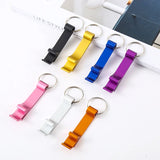 50 Pcs Bottle Opener Key Ring Chain Portable Metal Mini Beer Can Opener Keychain