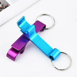 50 Pcs Bottle Opener Key Ring Chain Portable Metal Mini Beer Can Opener Keychain