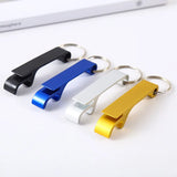 50 Pcs Bottle Opener Key Ring Chain Portable Metal Mini Beer Can Opener Keychain