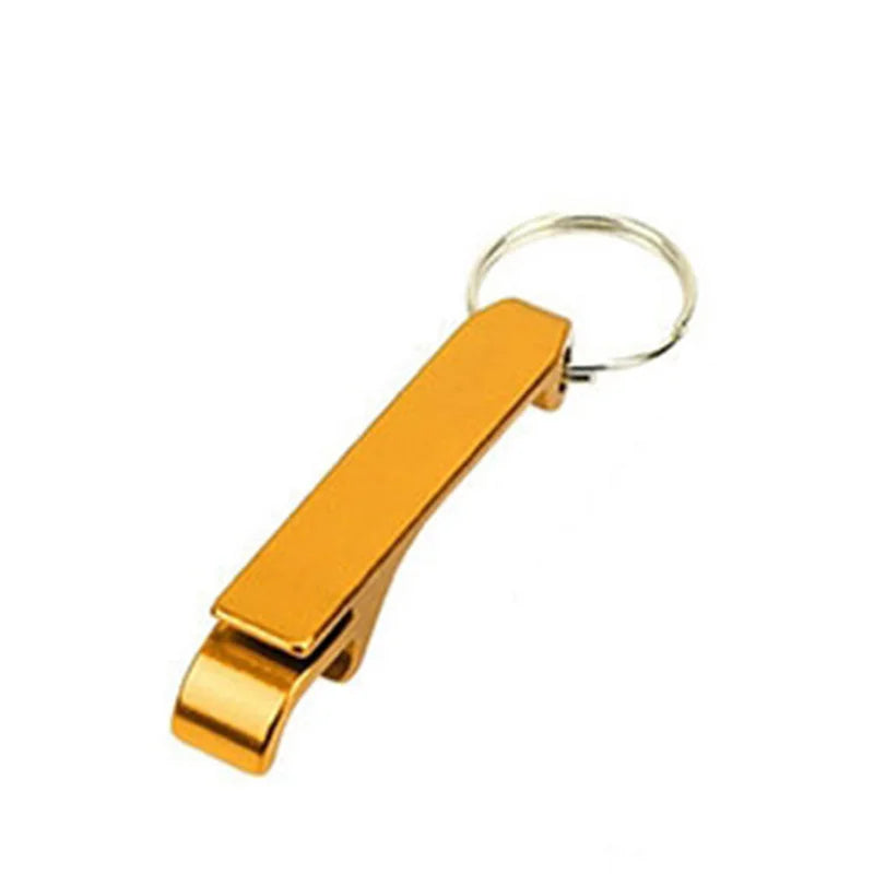 50 Pcs Bottle Opener Key Ring Chain Portable Metal Mini Beer Can Opener Keychain