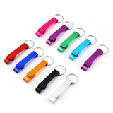 50 Pcs Bottle Opener Key Ring Chain Portable Metal Mini Beer Can Opener Keychain