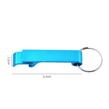 50 Pcs Bottle Opener Key Ring Chain Portable Metal Mini Beer Can Opener Keychain