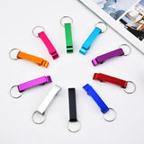 50 Pcs Bottle Opener Key Ring Chain Portable Metal Mini Beer Can Opener Keychain