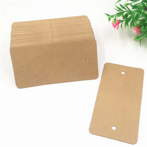 50 Pcs Paper Card DIY Jewelry Display Card 12*6cm