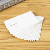 50-Piece Smile Thank You Stud Drop Earring Necklace Cards Display Holder