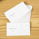 50-Piece Smile Thank You Stud Drop Earring Necklace Cards Display Holder
