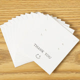 50-Piece Smile Thank You Stud Drop Earring Necklace Cards Display Holder