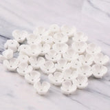 50 Pcs 10mm Flower Resin Cabochons Pack for Bracelet Earrings
