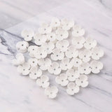 50 Pcs 10mm Flower Resin Cabochons Pack for Bracelet Earrings