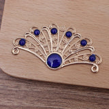 50-Piece 29*55mm Metal Filigree Bridal Hair Accessories DIY Jewelry Findings