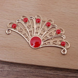 50-Piece 29*55mm Metal Filigree Bridal Hair Accessories DIY Jewelry Findings