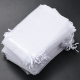 50 Organza Gift Bags 4x6 Drawstring Jewelry Pouches Wedding Favor Bags