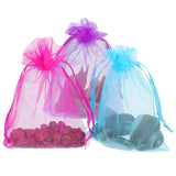 50 Organza Gift Bags 4x6 Drawstring Jewelry Pouches (Multicolor)