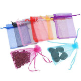 50 Organza Gift Bags 4x6 Drawstring Jewelry Pouches (Multicolor)