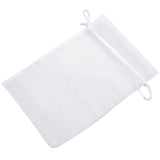 50 White Organza Gift Bags 4x6 Drawstring Jewelry Pouches Wedding Party Favors