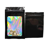 50 Colorful Mylar Self Sealing Foil Bags with Clear Window