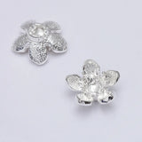 50 Pcs/Lot 15 mm Metal Flower Stamen Bead Caps DIY Jewelry Making Accessories