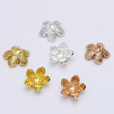 50 Pcs/Lot 15 mm Metal Flower Stamen Bead Caps DIY Jewelry Making Accessories