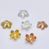 50 Pcs/Lot 15 mm Metal Flower Stamen Bead Caps DIY Jewelry Making Accessories
