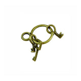 50pcs 25*12MM Key String Pendant Antique Charms for Diy Necklace