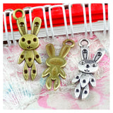 50 Pcs 31.5*12.5MM Rabbit Pendant Charms for Jewelry Making
