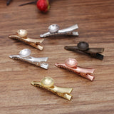 50 Pcs 35mm Duckbill Hair Clip Sawtooth Claws Hairpin Barrette 10mm Concave Surf