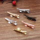 50 Pcs 35mm Duckbill Hair Clip Sawtooth Claws Hairpin Barrette 10mm Concave Surf