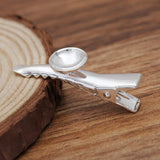 50 Pcs 35mm Duckbill Hair Clip Sawtooth Claws Hairpin Barrette 10mm Concave Surf