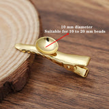 50 Pcs 35mm Duckbill Hair Clip Sawtooth Claws Hairpin Barrette 10mm Concave Surf