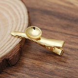 50 Pcs 35mm Duckbill Hair Clip Sawtooth Claws Hairpin Barrette 10mm Concave Surf