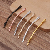 50 Pack 55*2mm Curved Hair Clip Hairpin Bobby Pins Barrette Hairwear