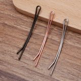 50 Pack 55*2mm Curved Hair Clip Hairpin Bobby Pins Barrette Hairwear