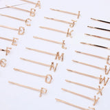 50 Pcs 55mm Metal Letters Hair Clip Hairpin Lady Bobby Pins Barrettes