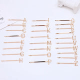 50 Pcs 55mm Metal Letters Hair Clip Hairpin Lady Bobby Pins Barrettes