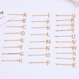 50 Pcs 55mm Metal Letters Hair Clip Hairpin Lady Bobby Pins Barrettes
