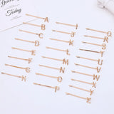 50 Pcs 55mm Metal Letters Hair Clip Hairpin Lady Bobby Pins Barrettes