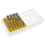50 Pc Diamond Burr Set 1/8-Inch Shank for Rotary Tools Grinding Glass Burr