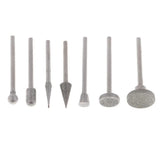 50 Pc Diamond Burr Set 1/8-Inch Shank for Rotary Tools Grinding Glass Burr