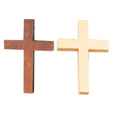 50 Natural Wood Cross Pendants Jewelry Findings Hand-made Necklace Accessories