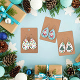 50 Sublimation Blank Earring Hooks with Jump Rings for DIY Halloween Christmas