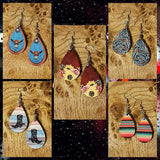 50 Sublimation Earring Hooks with Jump Rings for DIY Halloween Christmas