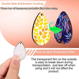 50 Sublimation Blank Earring Hooks with Jump Rings for DIY Halloween Christmas