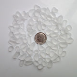 50 Pcs Sea Glass Beads for Jewelry Making, Small Size (8-12mm)