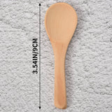 50 Small Wooden Spoons for Cooking Condiments - Light Brown
