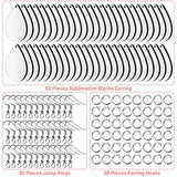 50 Sublimation Blank Earrings Teardrop Heat Transfer DIY Jewelry Making